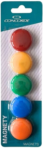 Barvni magneti CONCORDE 35 mm, 5 kos