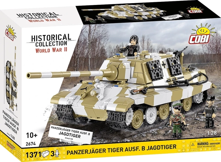 Stavebnica COBI Panzerjäger Tiger Ausf. B Jagdtiger 1:28 (1371 kosov)