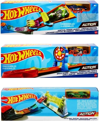 Hot Wheels osnovni izzivi – proga z zanko in izstreljevalnikom
