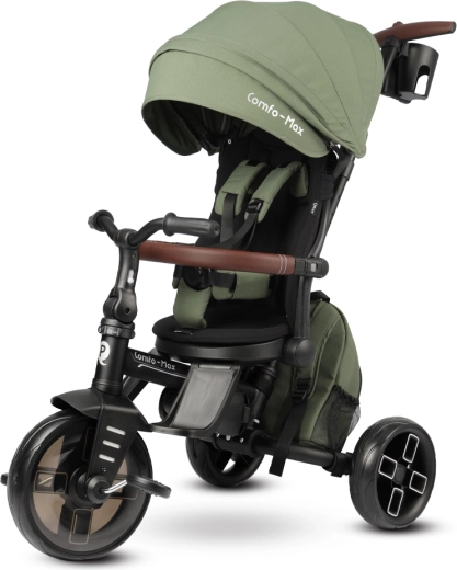 Qplay trikolesnik Comfo Max 7v1 olivno zelen (10–72 mesecev)