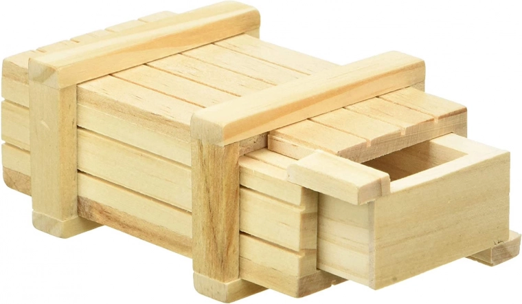 Goki čarobna lesena škatlica s skrivnim predalom