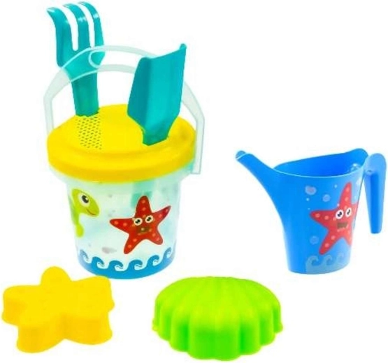 Mochtoys komplet za pesek in vodo z vedrom, sitom in zalivalko – 1 kos