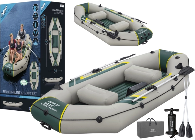 Napihljiv čoln Bestway RANGER ELITE X3 za 3 osebe