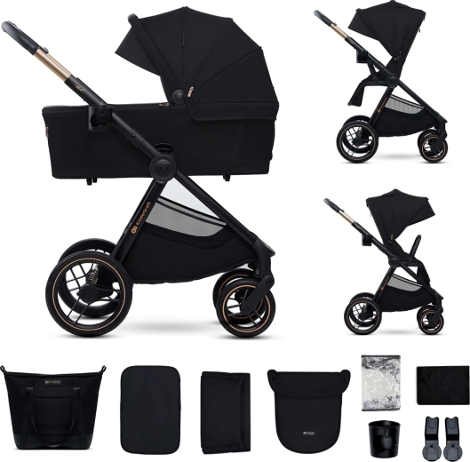 Kinderkraft kombinirani otroški voziček Nea 2 2v1 midnight black