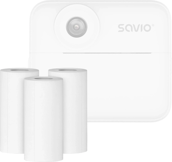 Termične papirnate role za instantni fotoaparat Savio AN-01, 57 × 23 mm, 5 m (komplet 3 kosov)