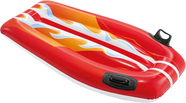 Napenljiva deska z ročaji za otroke rdeča INTEX