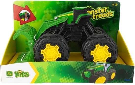 Tomy John Deere pošastni traktor z nakladačem