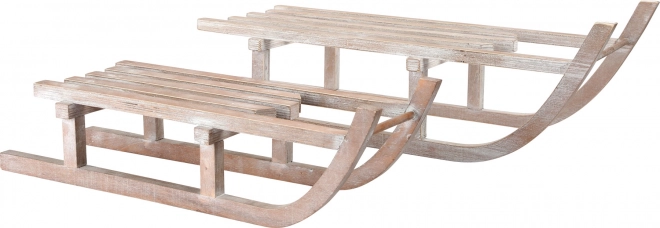 Small foot wooden Christmas decoration sleighs