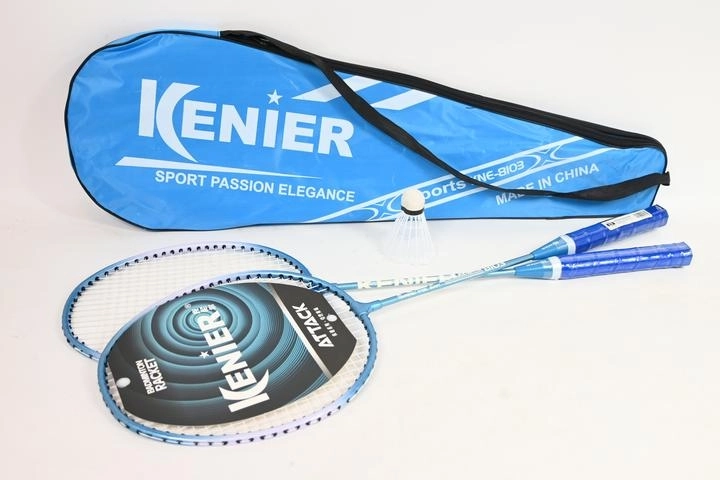 Kenier komplet za badminton moder s košarico