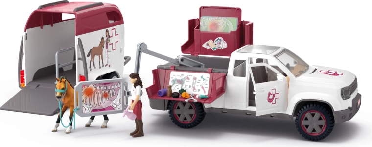 Schleich Horse Club mobilna veterinarka s prikolico