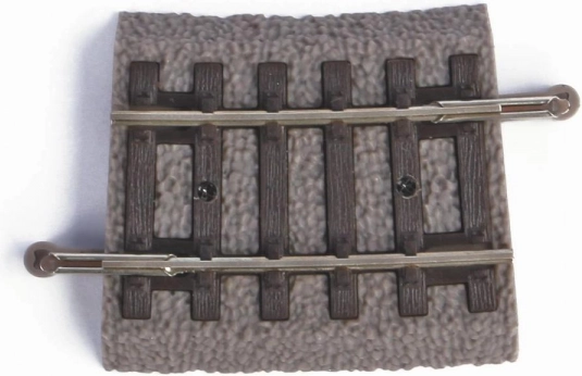 Piko ukrivljena tirnica R1 7,5° z nasipom H0