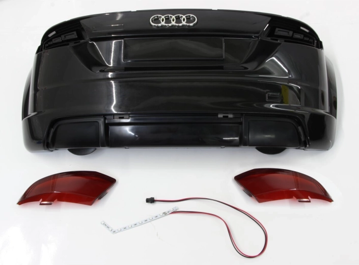 Zadnji odbijač za otroški električni avto Audi TTRS - črn - 1 kos