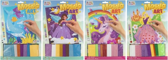 Grafix mozaična slika Rožnata princesa 30 x 21 cm