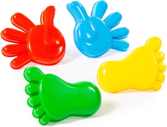 Komplet modelčkov za pesek – roke in noge, 4 kosi