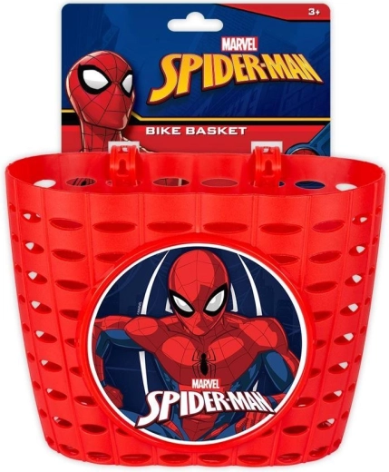 Otroška košarica za kolo Spider-Man rdeča