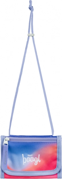 Baagl denarnica za okoli vratu Mavrica rdeča