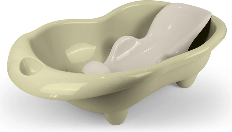 Otroška banjica z ležalnikom Hippo, svetlo zelena