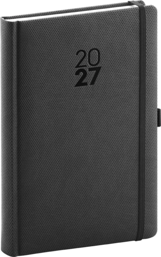 Notique dnevni rokovnik Diamante 2027 črn 15 × 21 cm