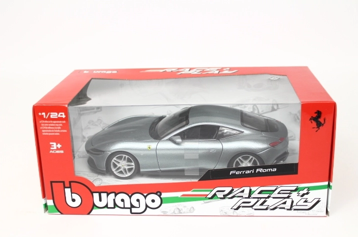 Bburago Ferrari Roma siv model avtomobila v merilu 1:24