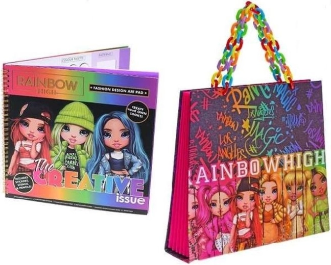 Rainbow High kreativni modni komplet za oblikovanje majice