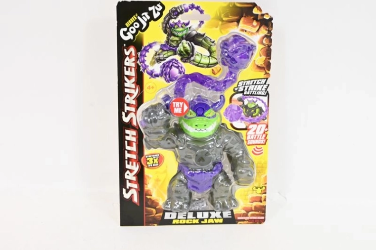 Heroes of Goo Jit Zu Rock Jaw Stretch Strikers Deluxe akcijska raztegljiva figurica z zvoki