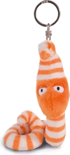 Plush keychain pendant – earthworm Erwin Worm 10 cm
