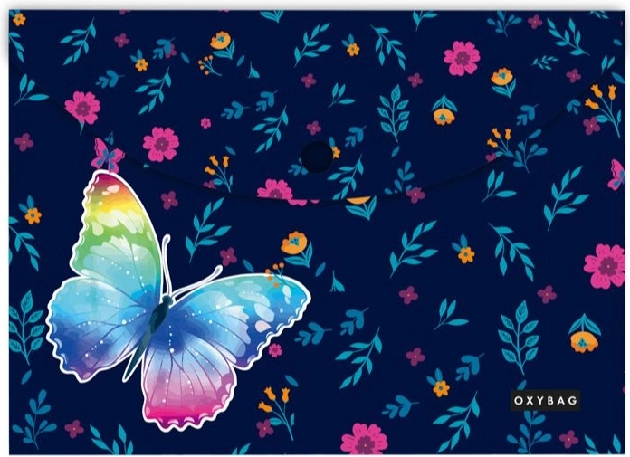 Mapica z gumbom A4 Metulj