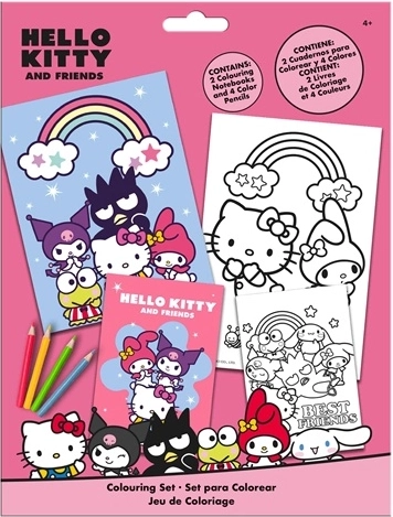 Hello Kitty komplet pobarvank z barvicami