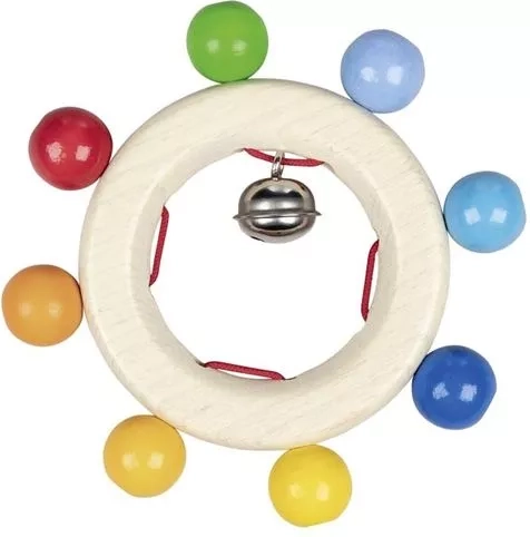Heimess rainbow rattle with bell - 1 piece