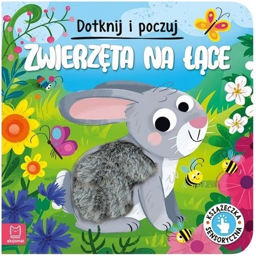 Dotakni se in spoznaj živalice na travniku – senzorična knjigica za najmlajše