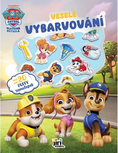 Veselo barvanje z odličnimi nalepkami Tačke na patrulji