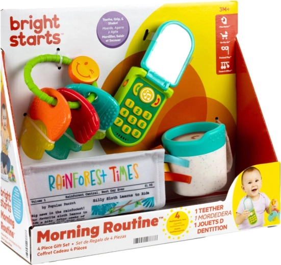 Bright Starts darilni komplet za razvoj čut Morning Routine
