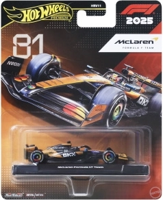 Hot Wheels vrhunski avtomobilček Formula 1 McLaren – Oscar Piastri #81 1:64