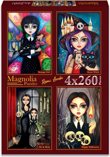 Sestavljanka Magnolia Srečni Halloween – 4×260 koščkov