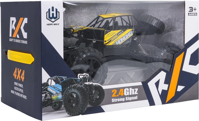 Terenski crawler RC ROCK rumene barve 1:14