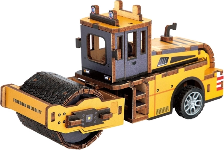 2Kids Toys 3D lesena sestavljanka cestni valjar