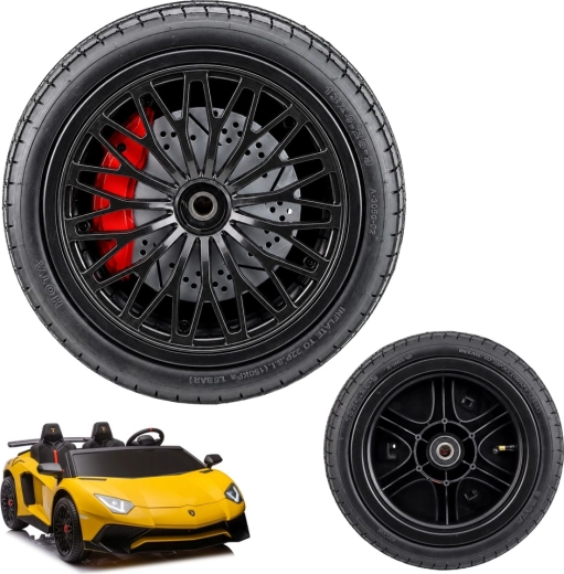 Inflatable rubber wheel for Lamborghini XXL electric ride-on vehicle - 1 piece