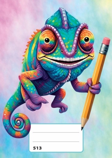 Zvezek A5 črtast Chameleon - 1 kos