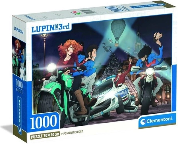Clementoni kompaktna sestavljanka 1000 kosov Lupin III