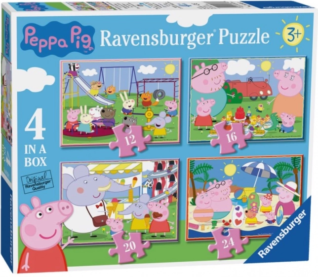 Ravensburger sestavljanka Pujsa Pepa: Zabavni dnevi 4v1