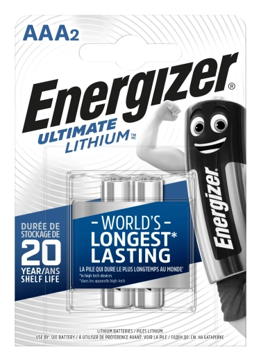 Energizer Ultimate Lithium AAA mikro svinčnikove baterije 1,5 V – 2 kos