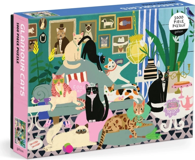 Sestavljanka Očarljive mačke 1000 koščkov GALISON