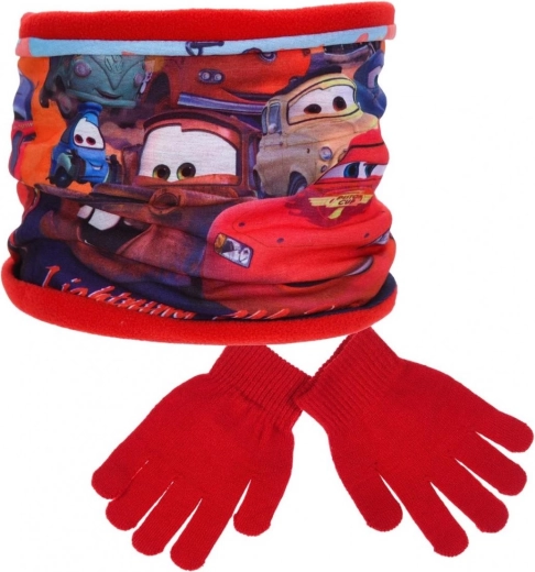 Komplet ovratni ovratnik in rokavice Disney Cars