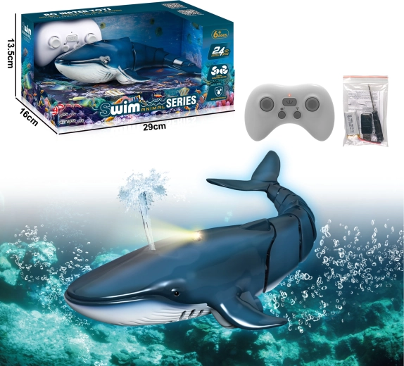 RC kit z vodno fontano – modra