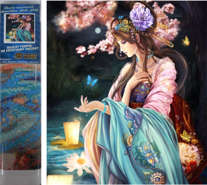 Diamantno slikanje Metuljevska kraljica 30x40cm