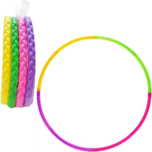Foldable hula hoop ring 74 cm – set of 4 colors
