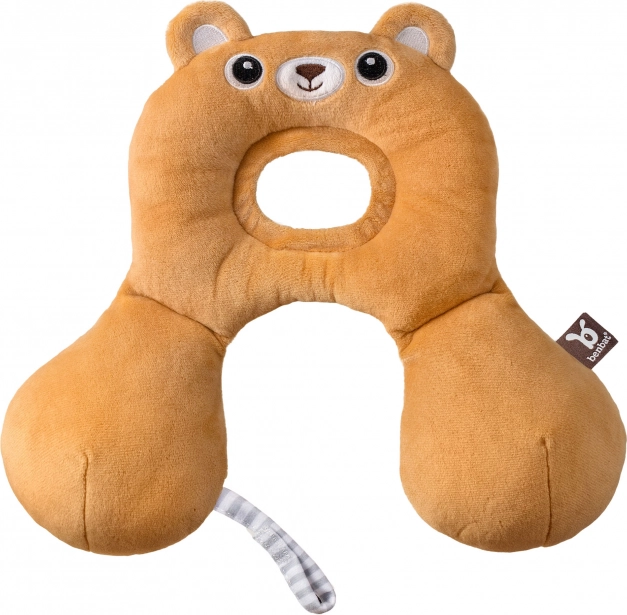 Otroški potovalni vratni vzglavnik z oporo za glavo Medvedek 0–12 mesecev