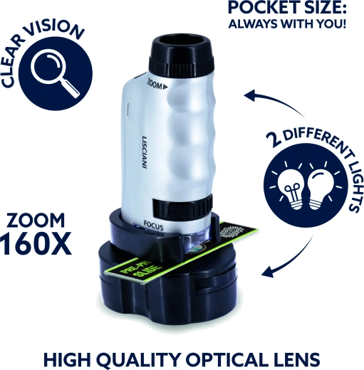 Lisciani pocket microscope 160×