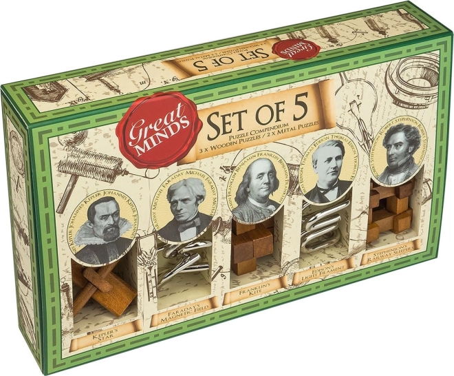 PROFESSOR PUZZLE set 5 ugank Great Minds