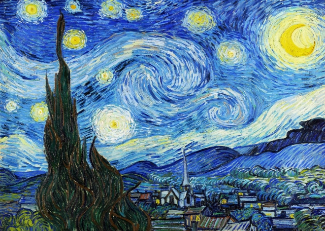 Sestavljanka Vincent Van Gogh: Zvezdna noč 1000 koščkov